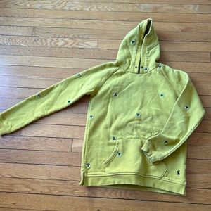 Joules Yellow Bee Hooded Sweatshirt Sz 11-12